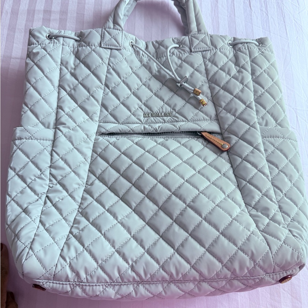 MZ WALLACE "PEBBLE" LIQUID METRO CONVERTIBLE BACKPACK. *LIKE NEW* NWOT